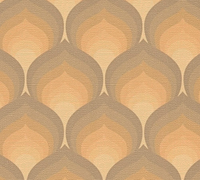 Retro Scales Wallpaper - Orange