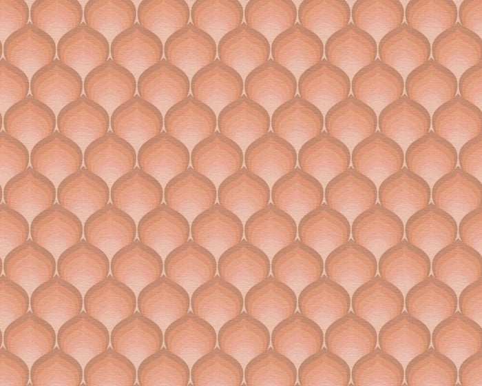 Retro Scales Wallpaper - Peach