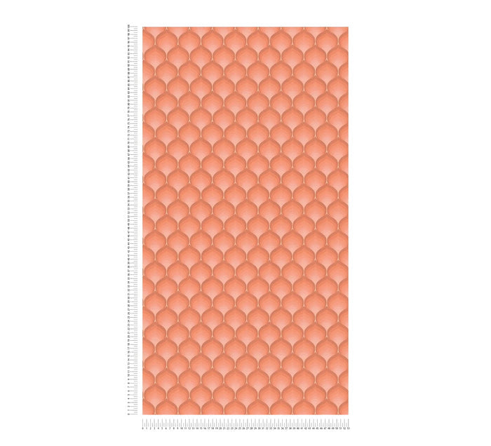 Retro Scales Wallpaper - Peach