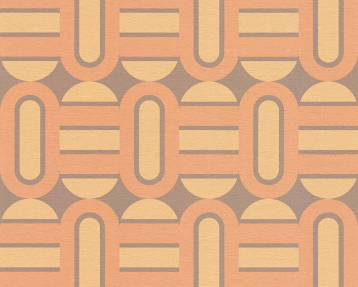 Retroholic Retro Wallpaper - Orange