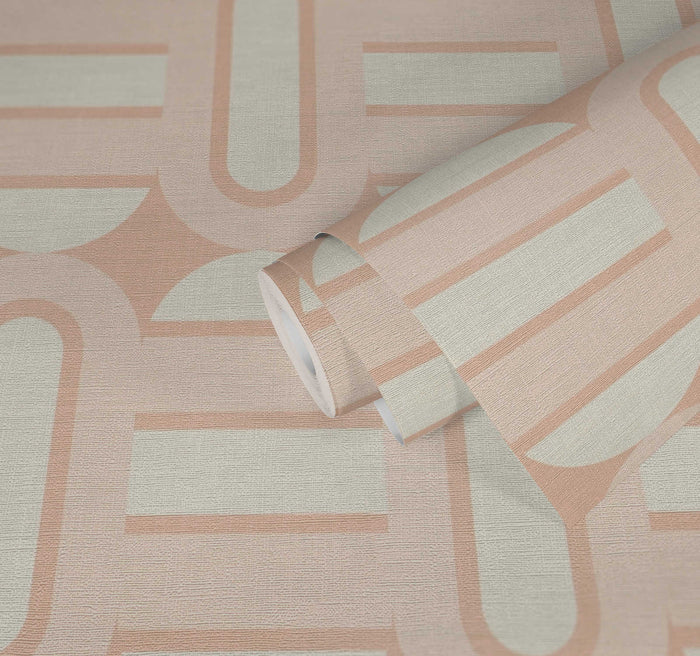 Retroholic Retro Wallpaper - Pink