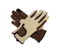 Riding Gloves, Ivory & Cognac
