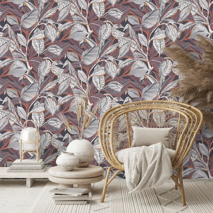 Riviera Lagoon Wallpaper - Terre Cuite