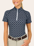 RJ Classics Lucy Ladies 1/4 Zip Short Sleeve Shirt '25