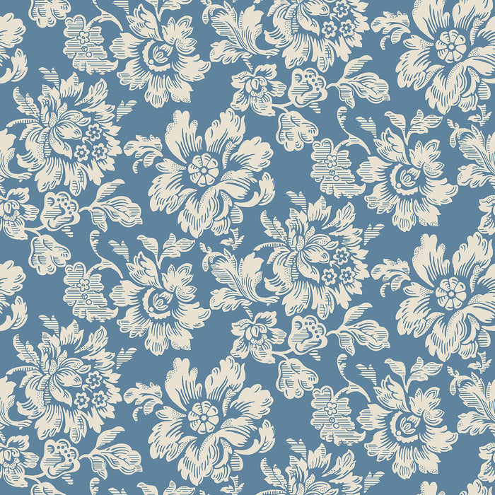 Rococo Wallpaper - Blue
