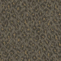Charcoal leopard-print rosette wallpaper — flat pattern detail, Rosette by The Inside