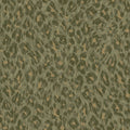 Khaki leopard-print rosette wallpaper — flat pattern detail, Rosette by The Inside