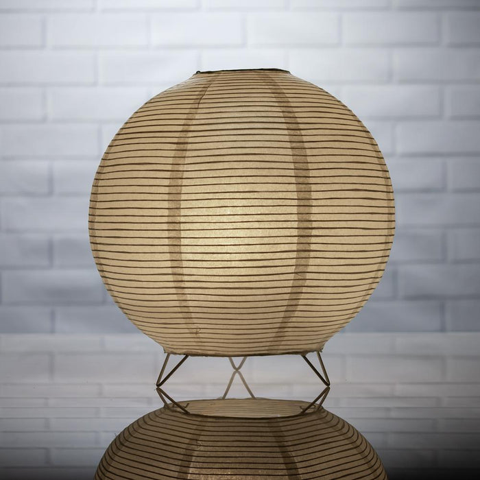 Round Fine Line Warm White LED Table Top Lantern Lamp Light KIT w/ Remote, Omni360 Battery Powered - Luna Bazaar | Boho & Vintage Style Decor