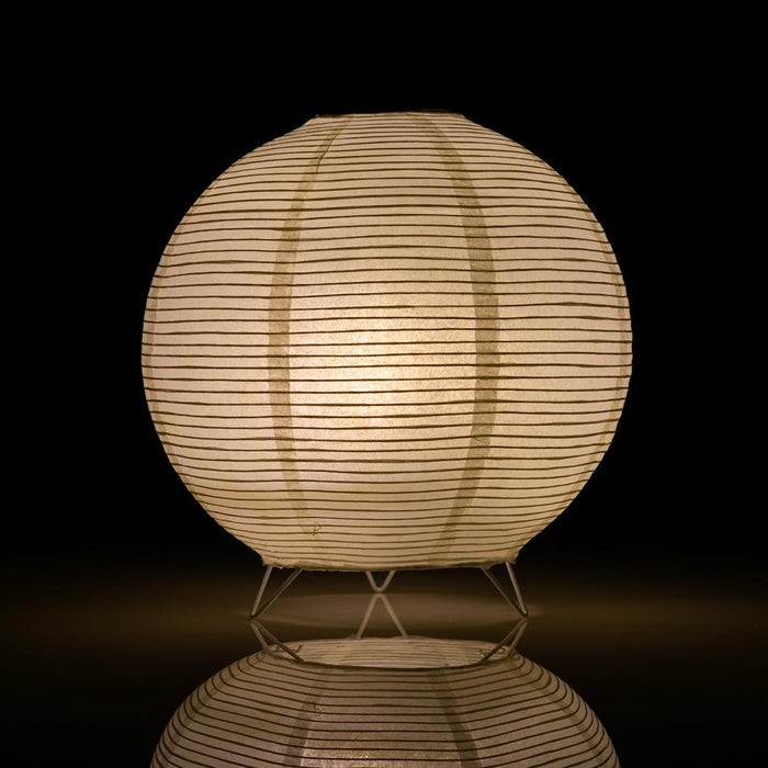 Round Fine Line Warm White LED Table Top Lantern Lamp Light KIT w/ Remote, Omni360 Battery Powered - Luna Bazaar | Boho & Vintage Style Decor