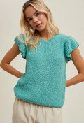 Ruffle Sleeve Sweater Tank