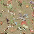 Safari Symphony – Whimsical Jungle Wallpaper – Gold