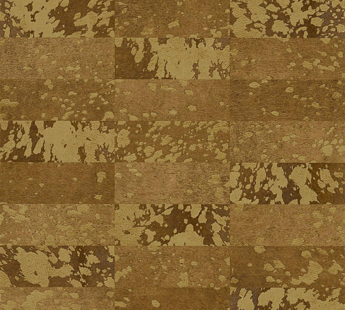 Saffiano Leather Vinyl Wallpaper - Gold Metallic