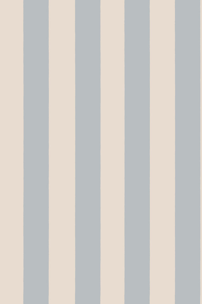 Sam Narrow Striped wallpaper in Light Blue, flat pattern