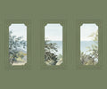 Sample - A Room With A View - Custom Sized Wallpaper Mural (per m2) - Green