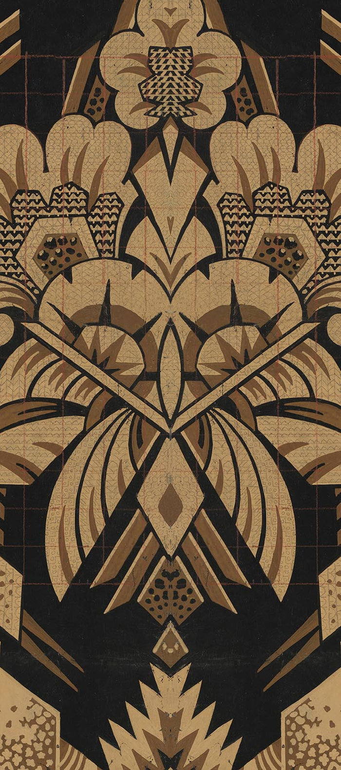 Sample - Big Patterns Art Deco - Custom Sized Wallpaper Mural (per m2)