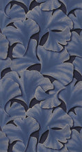 Sample - Biloba Ginkgo Wallpaper - Indigo