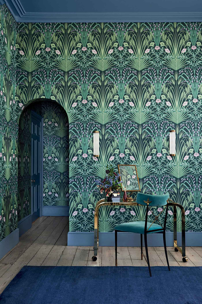 Sage Art Deco Wallpaper - New Zealand