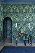 Sage Art Deco Wallpaper - New Zealand
