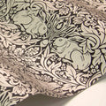 Sample - Brer Rabbit by Morris Wallpaper - Ink/Silver