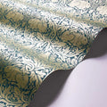 Sample - Brer Rabbit by Morris Wallpaper - Peacock/Gold