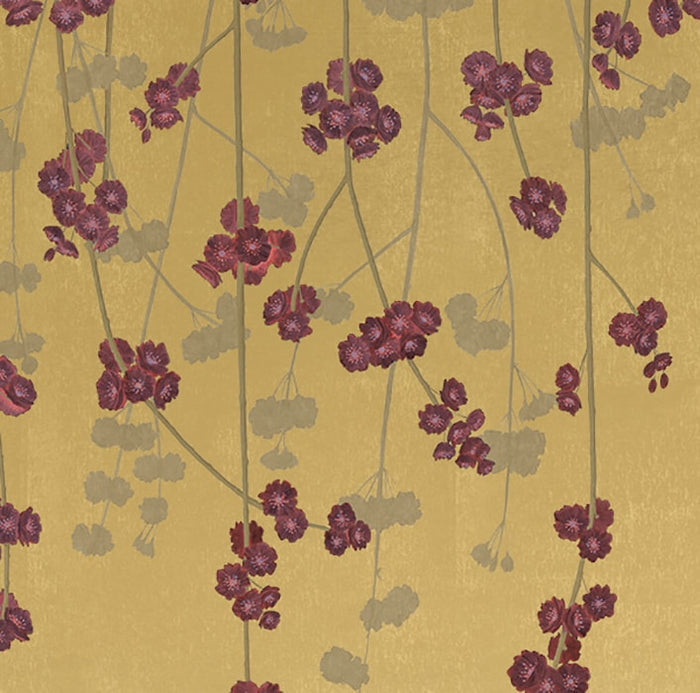 Sample - Cherry Blossom Wallpaper - Gold