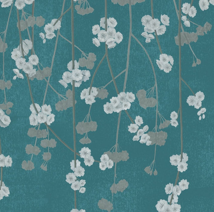 Sample - Cherry Blossom Wallpaper - Jade