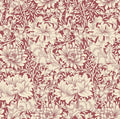 Sample - Chrysanthemum - Eden by Morris Wallpaper - Ruby Red