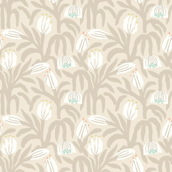 Sample - Chunky Flower Wallpaper - Hazelwood