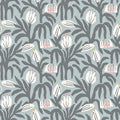 Sample - Chunky Flower Wallpaper - Summer Shower
