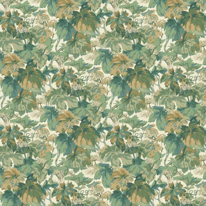 Sample - Country Walk Wallpaper by Mulberry Home - Emerald