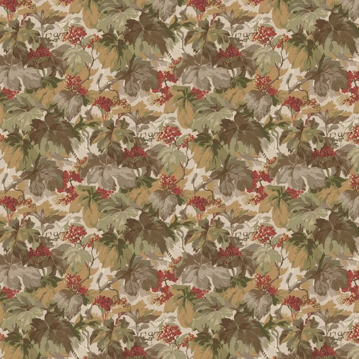 Sample - Country Walk Wallpaper by Mulberry Home - Red/Green