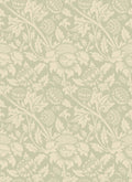Sample - Damask Trail Wallpaper - Bamboo