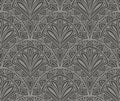 Sample - Deco Fan Wallpaper - Black