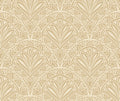 Sample - Deco Fan Wallpaper - Gold