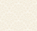 Sample - Deco Fan Wallpaper - Natural