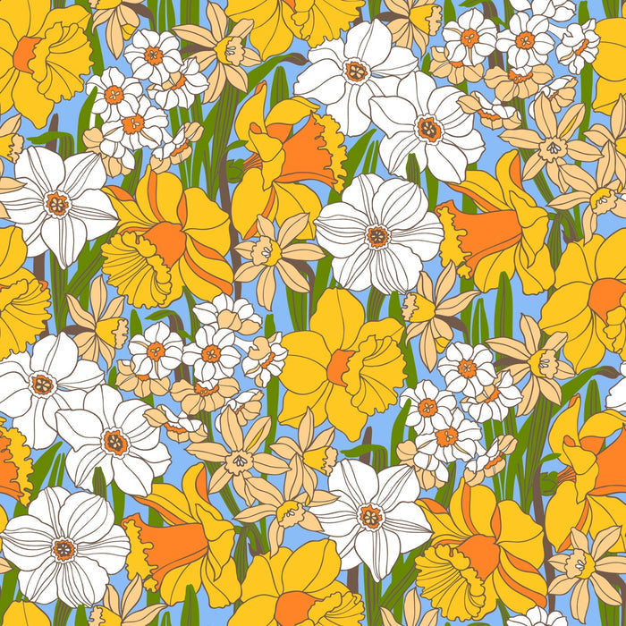 Sample - Easter Parade - Custom Sized Wallpaper Mural (per m2) - Blue Multi