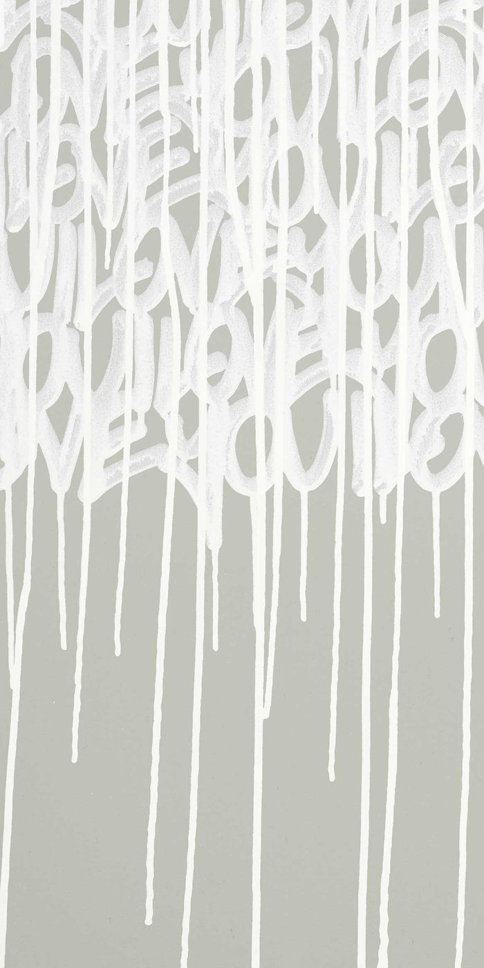 Sample - Enlightened Love - Sage - Custom Sized Wallpaper Mural (per m2)