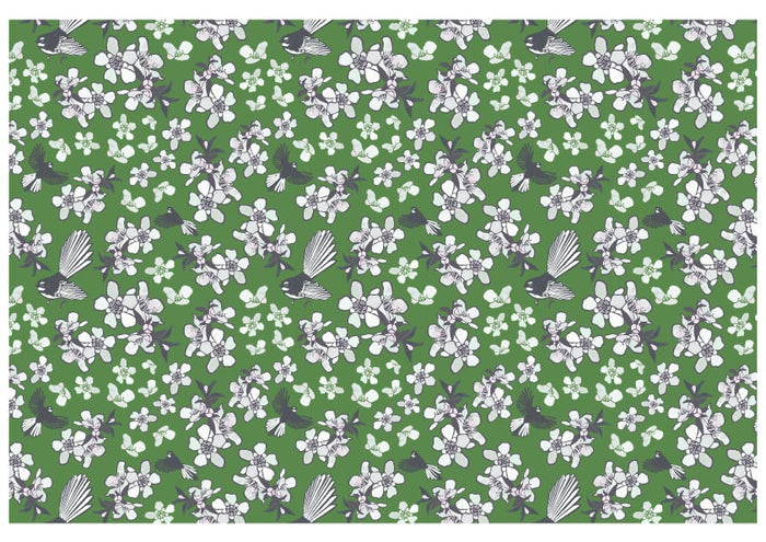 SAMPLE - Fun Tails NZ Wallpaper - Green