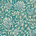Sample - Honeysuckle Leaf Trail Wallpaper - Ohpopsi - Dark Jade