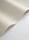 Sample - Houndstooth Wallpaper - Beige lin