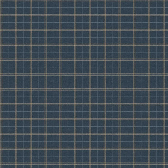 Sample - Islay Wallpaper by Mulberry Home - Indigo