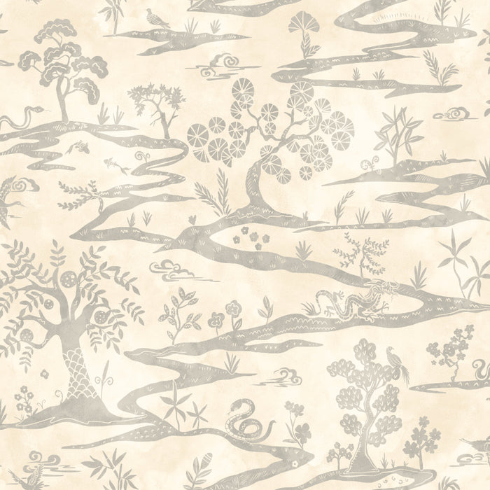 Sample - Kaiwa Wallpaper - Wolf Mist