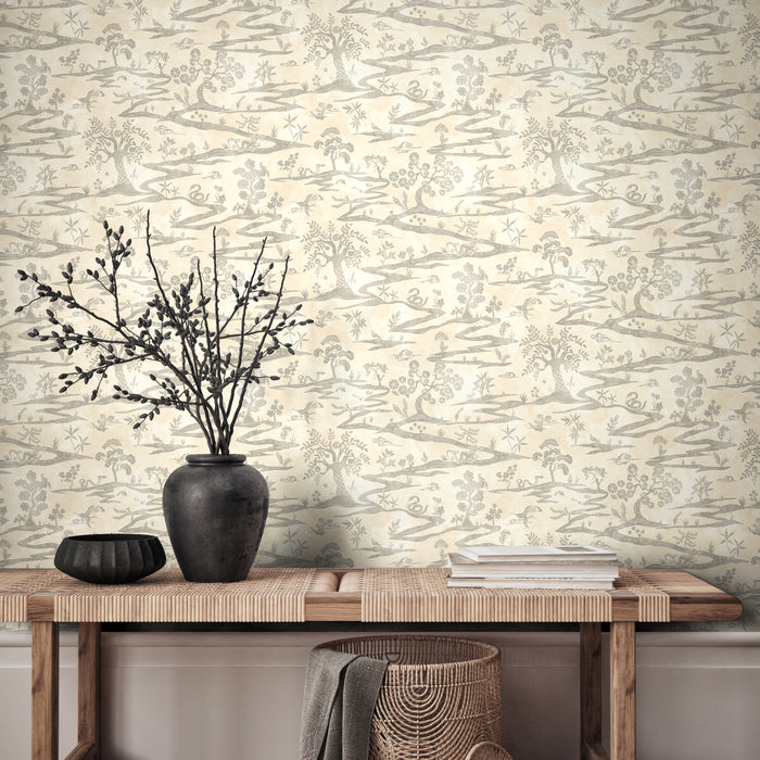 Sample - Kaiwa Wallpaper - Wolf Mist
