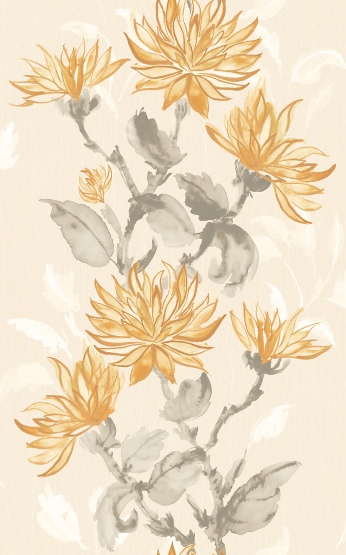 Sample - Kiku Wallpaper - Ohpopsi - Parchment