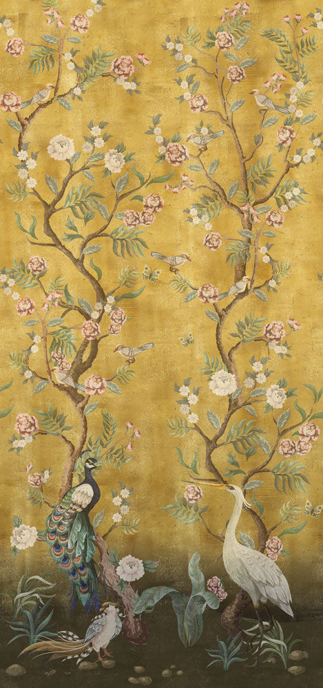 Sample - Kubla Khan Hybrid Mural Wallpaper - Saffron