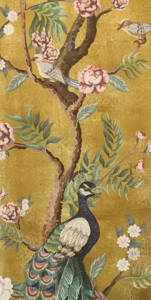 Sample - Kubla Khan Hybrid Mural Wallpaper - Saffron