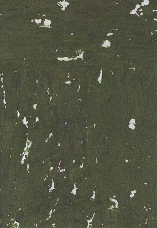 Sample - Lasmin Cork Metallic Wallpaper - Forest Green