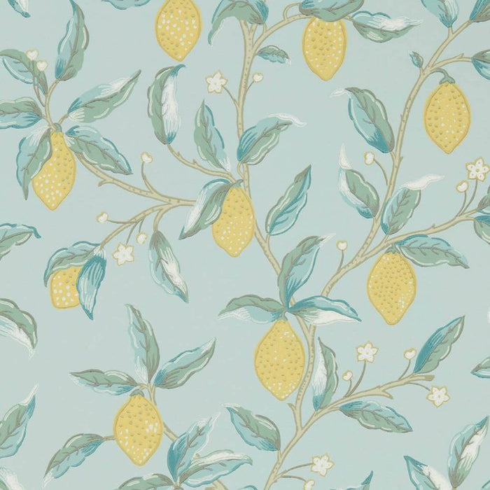 Sample - Lemon Tree by Morris Wallpaper - Wedgewood