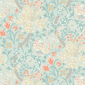Sample - Lily Ogee Wallpaper - Ohpopsi - Duck Egg Blue