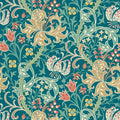 Sample - Lily Ogee Wallpaper - Ohpopsi - Teal